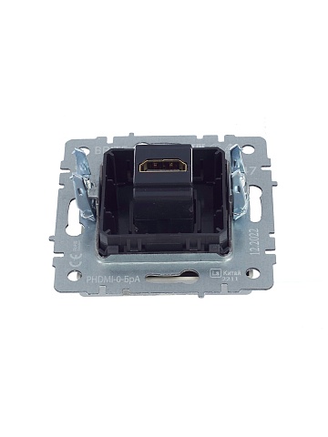 IEK BRITE Розетка HDMI РHDMI-0-БрА алюминий