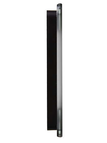 IEK BRITE DECOR Черный матовый стекло скругл.угол Рамка 2-мест. РУ-2-2-Бр RE