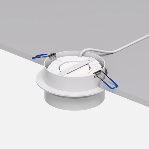 Denkirs DK2100-WH Встраиваемый светильник NIKO, IP 20, до 15 Вт, GX53, LED, белый, акрил, алюминий
