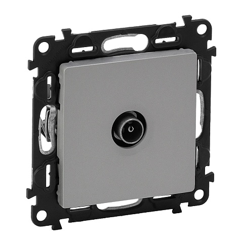 Legrand Valena LIFE DIY Алюм Розетка TV проходная 1,5дБ/14дБ 0-2400 МГц.