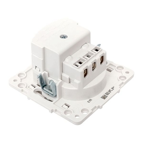 EKF Стокгольм Механизм Розетки 1-местной с/з, USB A+C 16А винтовые клеммы белый с защ. штор..