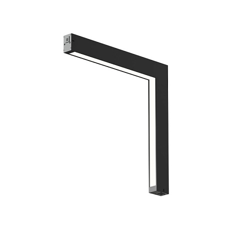 Denkirs DK8015-BK Угловой трековый светильник SMART LINEAR со светодиодом, L312*312, 220V, 18W, 3000-6000К, 120°, IP20, черный
