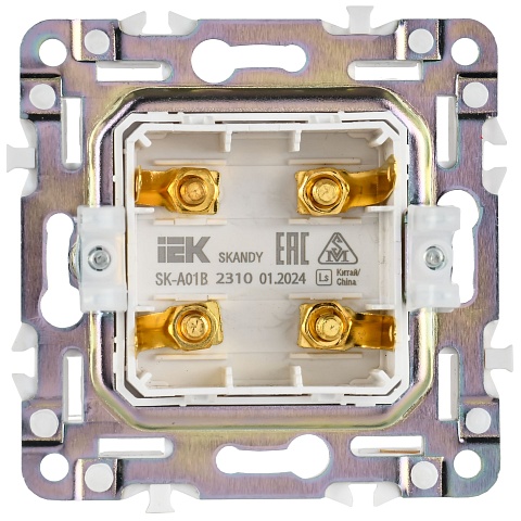 IEK SKANDY Бежевый Аудиорозетка 4-ая SK-A01B
