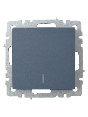 IEK BRITE BASE Маренго Выключ. 1-кл. прох. с инд. 10А ВС10-1-7-БрМ