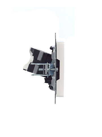 IEK BRITE Розетка компьютерная RJ45 кат.5E РК10-БрЖ жемчуг