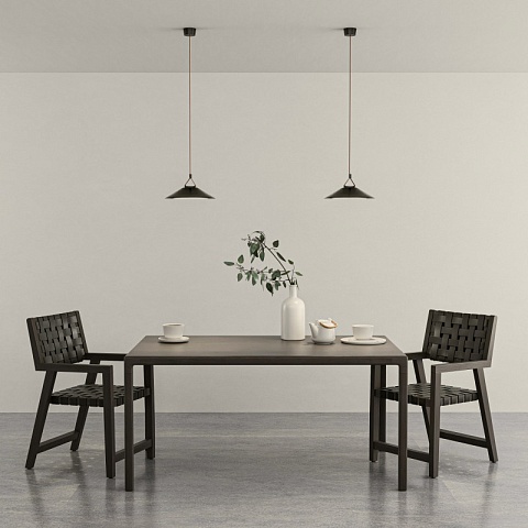 Denkirs DK5565-BK Трековый светильник Belty Flow со светодиодом d300mm H71mm 48V 12W 120° 3000K IP20 черный алюминий