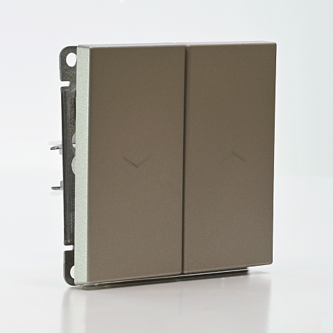 Systeme Electric ArtGallery Шампань Выключатель 2-клавишный для жалюзи, 2х сх.4, 10А, механизм, быстрозажим. клем.