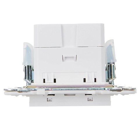 IEK SKANDY Арктический белый Розетка USB A+A 3,1А SK-R15W