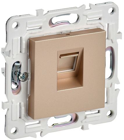 IEK SKANDY Песочный Розетка компьютерная RJ45 кат.5E SK-K01Sa