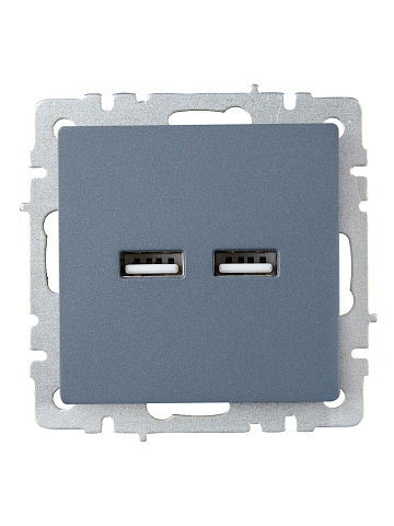 IEK BRITE Роз. USB A+A 3,1А РЮ10-1-БрМ мар.