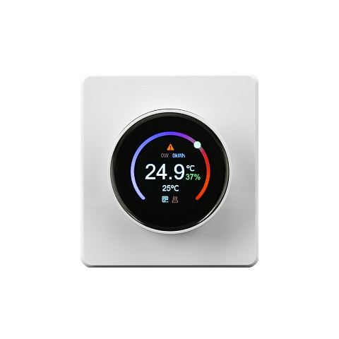 KRANZ ROUND Терморегулятор Wi-Fi с/у перламутр, с 1-пост. рамкой