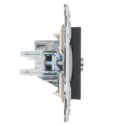 IEK SKANDY Графит Розетка TV оконечная SK-A12G
