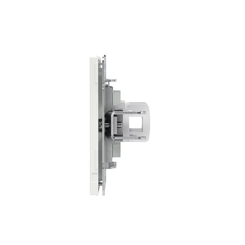 DKC KANT Компьютерная розетка RJ-45 без шторки, кат.6А двойная, белая магнолия