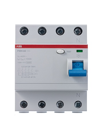 ABB F204AC УЗО 4Р 40А 30mA (AC)