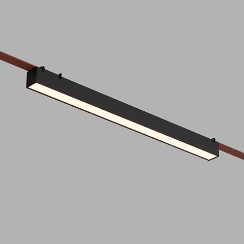Denkirs DK5577-BK Трековый светильник Belty Linear со светодиодом L642mm H45mm 48V 24W 120° 3000K IP20 черный алюминий