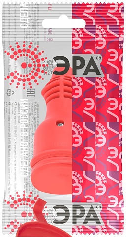ЭРА Розетка RX11-R-IP44 каучуковая c заземлением 16А IP44 прямая красная