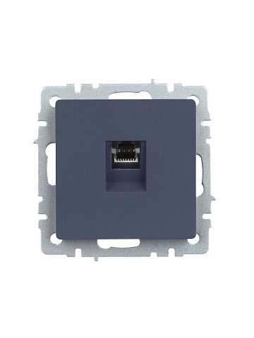 IEK BRITE Розетка компьютерная RJ45 кат.5E РК10-БрМ маренго