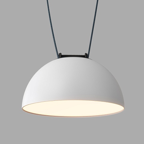 Denkirs DK5561-WH+BK Трековый светильник Belty Flow со светодиодом d220mm H117mm 48V 24W 120° 3000K IP20 белый с черным алюминий