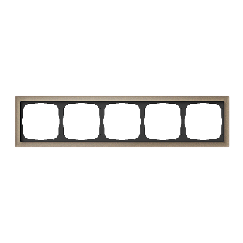 Systeme Electric ArtGallery Pure Органическое стекло Шампань Рамка 5-ая
