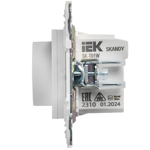 IEK SKANDY Арктический белый Термостат электронный с индикацией SK-T01W