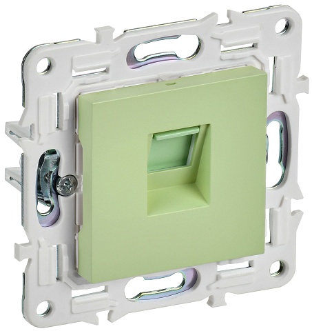 IEK SKANDY Мятный Розетка компьютерная RJ45 кат.6 SK-K02G