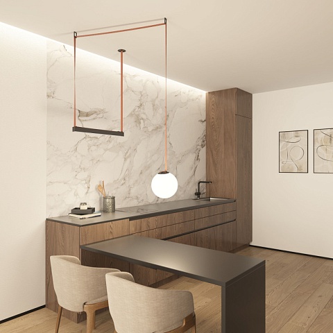 Denkirs DK5555-BK Трековый светильник BELTY ORB