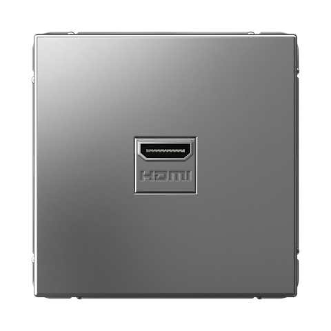 Systeme Electric ArtGallery Сталь Розетка HDMI, 16А, механизм