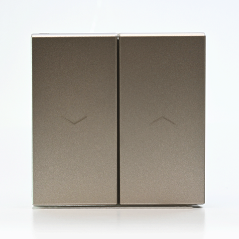 Systeme Electric ArtGallery Шампань Выключатель 2-клавишный для жалюзи, 2х сх.4, 10А, механизм, быстрозажим. клем.