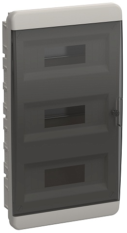 IEK TEKFOR Корпус пласт. ЩРВ-П-36 IP41 черн. прозр. дверь