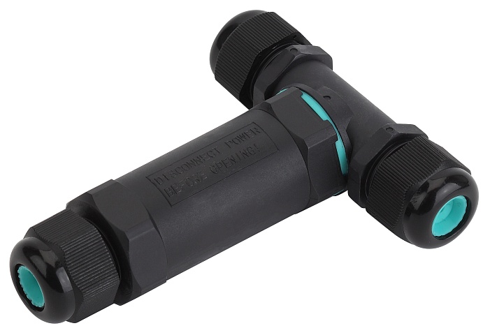 ЭРА Коннектор NO-224-20 кабельный T-образный IP68 3-Pin