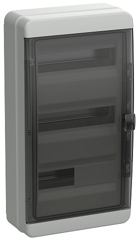 IEK TEKFOR Корпус пласт. КМПн-36 IP65 черн. прозр. дверь