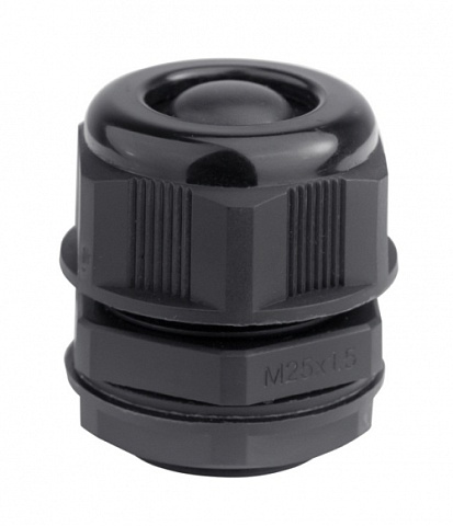 DKC Кабельный ввод IP68, M20, с мембраной, черный, для кабеля d.6-12mm