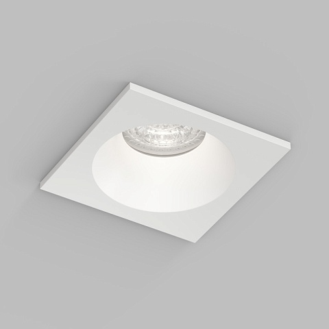 Denkirs DK2131-WH Встраиваемый влагозащищённый светильник COVE, IP44, до 15 Вт LED, GU10, алюминий, белый