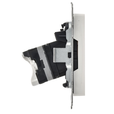 IEK BRITE BASE Белый Розетка комп. RJ45 кат.5E РК10-БрБ