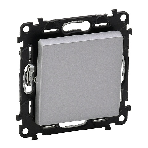 Legrand Valena LIFE DIY Алюм Переключатель 1-клавишный 10А 250В