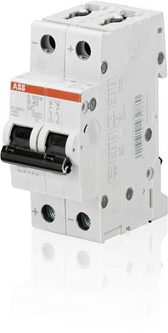 ABB Выключатель автоматический 2-полюсной S202M B13UC