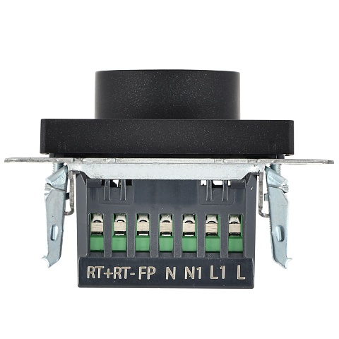 IEK BRITE BASE Черный Термостат электронный с инд. ТС10-1-БрЧ (терморегулятор)