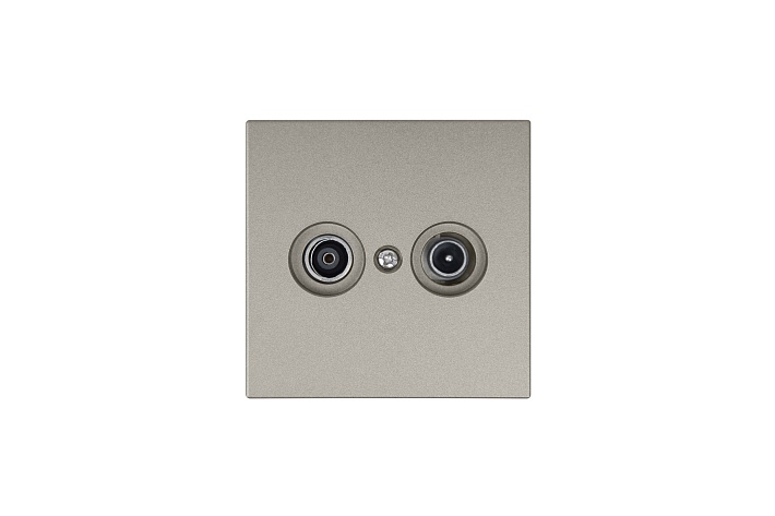 Jasmart FD Бронза Розетка TV+FM Φ9.5mm оконечная