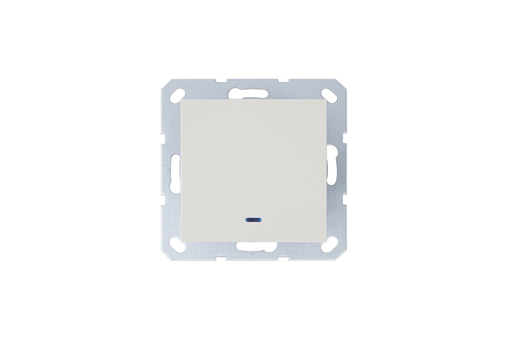 Jasmart G Слоновая кость Выключатель 1-кл с подсветкой 10A 250V~