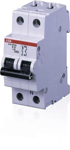 ABB Выключатель автоматический 1P+N S201MT-D0,5NA