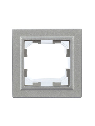 IEK BRITE Рамка 1-местная IP44 РУ-1-БрА-44 алюминий