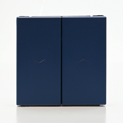 Systeme Electric ArtGallery Аквамарин Выключатель 2-клавишный для жалюзи, 2х сх.4, 10А, механизм, быстрозажим. клем.