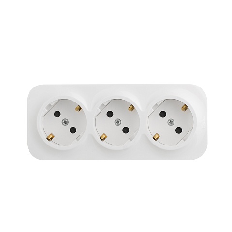 Legrand Quteo Белый Розетка 3-я с/з с шт