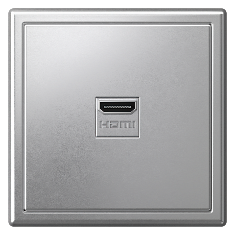 Systeme Electric ArtGallery Алюминий Розетка HDMI, 16А, механизм