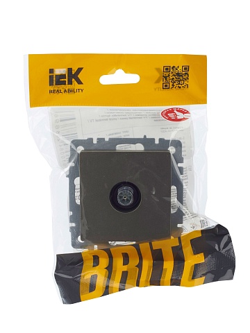 IEK BRITE Розетка TV оконечная РТВ11-0-БрШ шампань