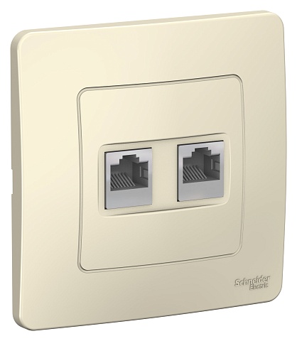 SE Blanca внутр Молочная Розетка 2-ая компьютерная RJ45