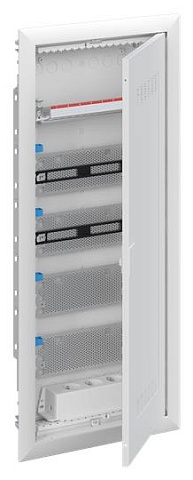 ABB Шкаф мультимедийный с дверью с радиопрозрачной вставкой (5 рядов) UK660MW