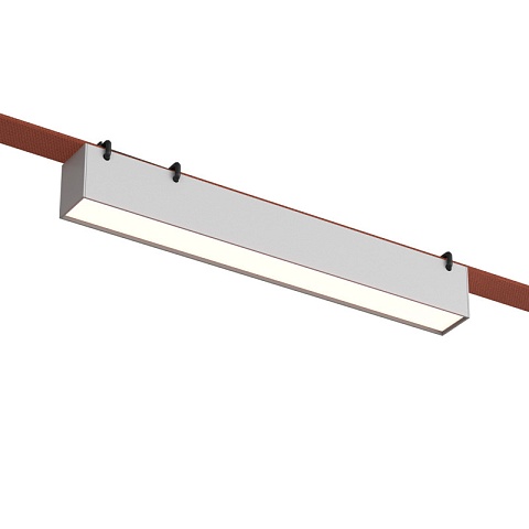 Denkirs DK5575-WH Трековый светильник Belty Linear со светодиодом L323mm H45mm 48V 12W 120° 3000K IP20 белый алюминий