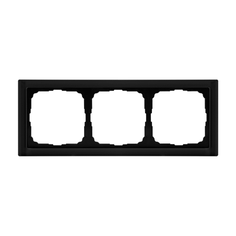 Systeme Electric ArtGallery Pure Матовое органическое стекло Черный Рамка 3-ая