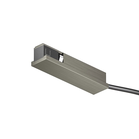 Denkirs TR5721-DN Подвод питания универсальный (середина/торец), для трека SHINE BASE, 48V DC, IP20, темный никель, алюминий